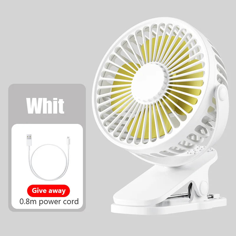 Portable Mini Hand Clip Fan USB Quiet Desktop Electric Fan High Quality Student Dormitory Small Cooling Ventilador fan Air Coole