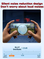 SL17 Magnetic Phones Cooler Back-Clip 2 in 1 Game Cooler Semiconductor Fast Phone Cooling Fan for IOS Android Phone