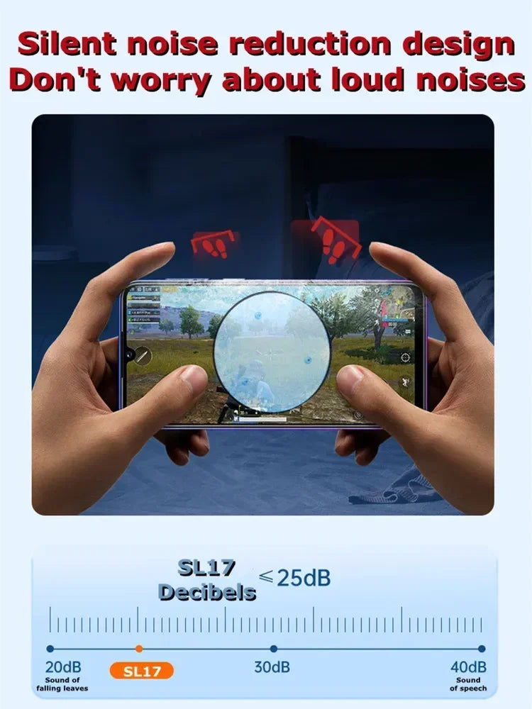 SL17 Magnetic Phones Cooler Back-Clip 2 in 1 Game Cooler Semiconductor Fast Phone Cooling Fan for IOS Android Phone