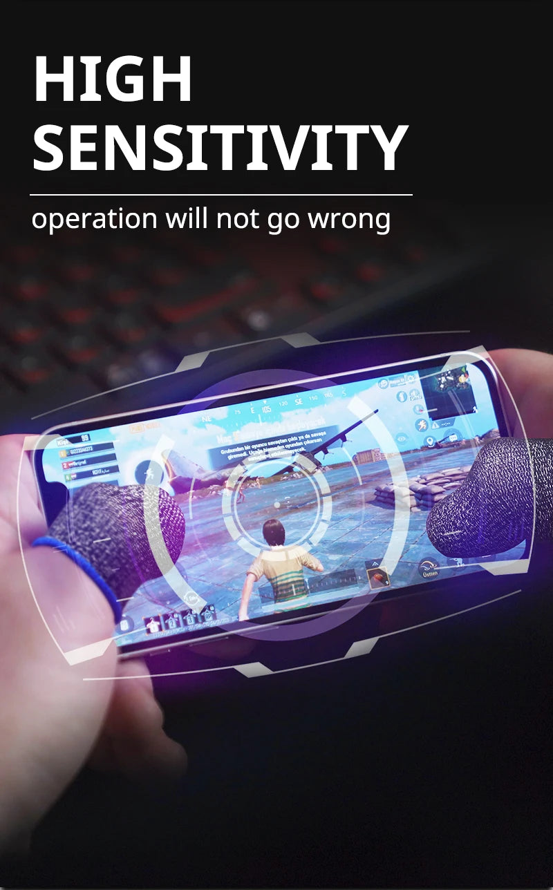 20/40pcs Gaming Finger Cover Game Controller Suitable For PUBG LOL Anti Sweat Scratch Touch Screen Game Finger Thumb Cover Glove