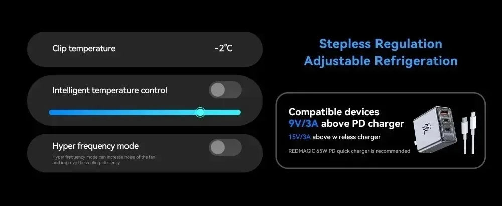 RedMagic VC Liquid Cooler 6 Pro Phone Cooler 30W power cooling Game live streaming For RedMagic 10Pro Honor Magic7 Pro iPhone 17