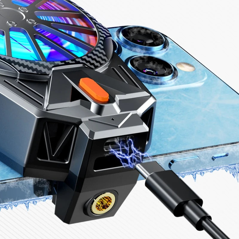 Cellphone Portable Cooling Fan Radiator for IPhone Xiaomi Samsung Asus Game Cooler Universal Mobile Phone Cooler Plug-in Model