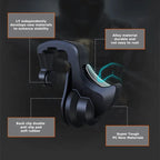 LY 2Pcs Mobile Phone 4 Finger Physics Game Trigger for PUBG Aim Shooting L1R1 ABS Alloy Key Button for IOS Android 7-12mm Device