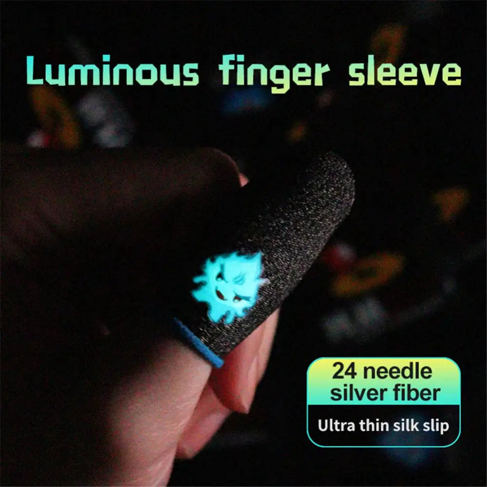 Moble Game Finger Sleeve for PUBG Game Breathable Thumb Gloves Controller Touch Screen Fingertips Anti Slip Gloves Finger Sleeve