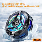 SL17 Magnetic Phones Cooler Back-Clip 2 in 1 Game Cooler Semiconductor Fast Phone Cooling Fan for IOS Android Phone