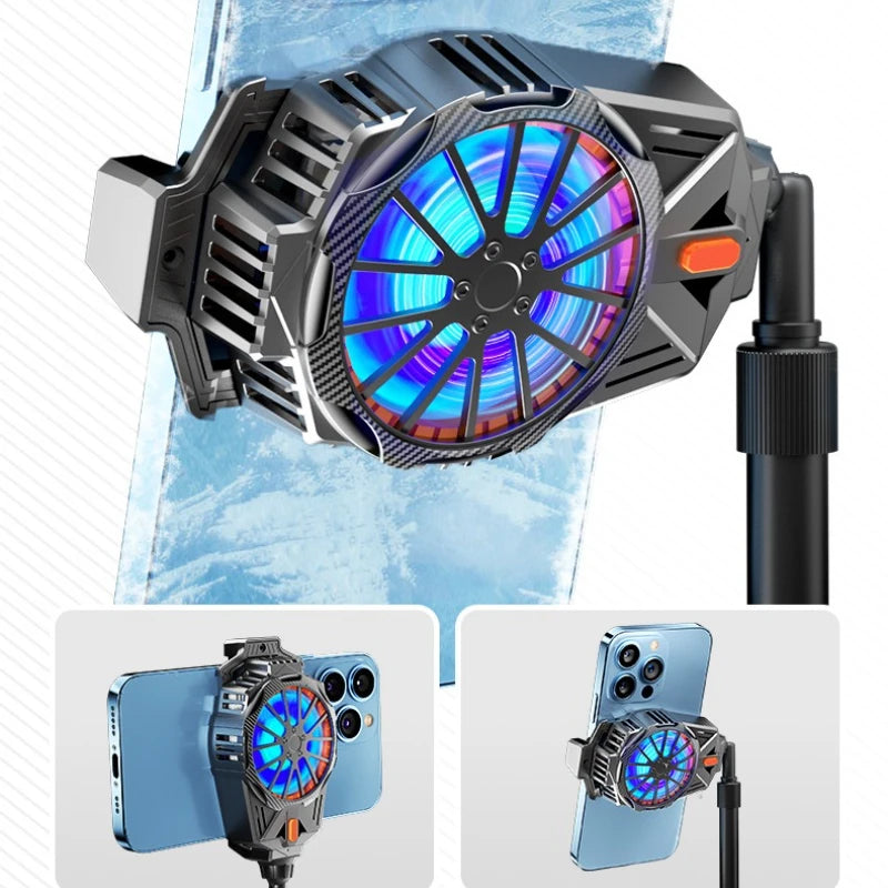 Cellphone Portable Cooling Fan Radiator for IPhone Xiaomi Samsung Asus Game Cooler Universal Mobile Phone Cooler Plug-in Model