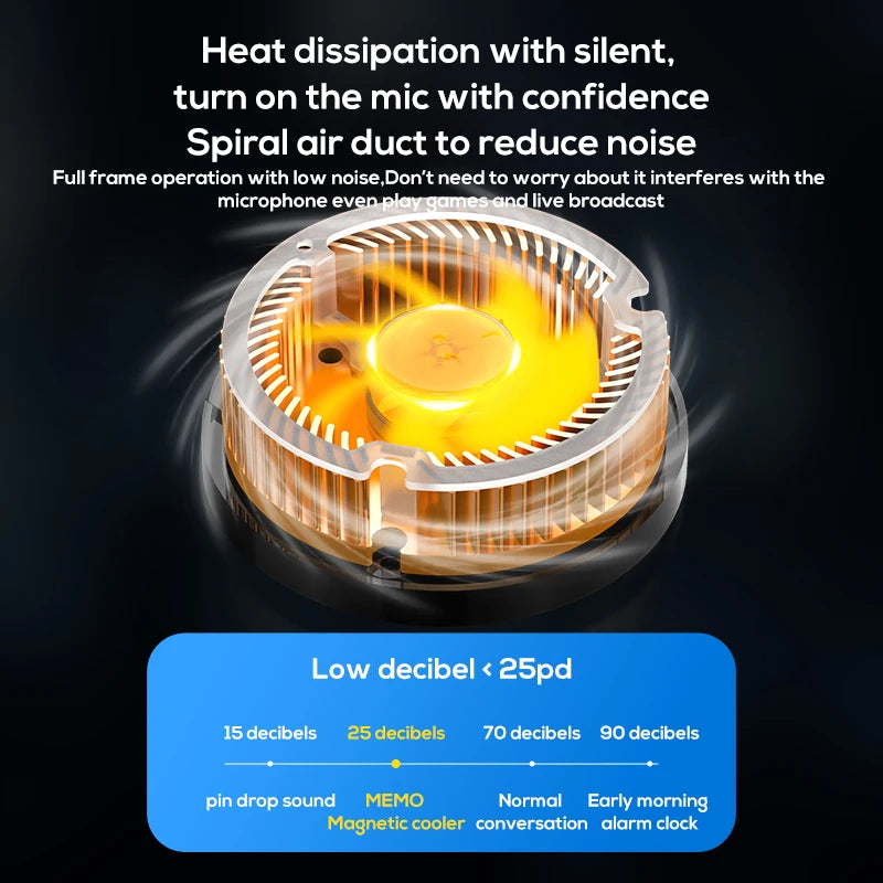 MEMO CX08 Pro CX08 CX07 DLA6 Fast Cooling Magnetic with Clip