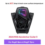Original ASUS ROG AeroActive Cooler X For Rog 8/8pro, Rog Phone 9/9pro Funcooler Cooling Fan Holder ROG Gaming Phone Accessories