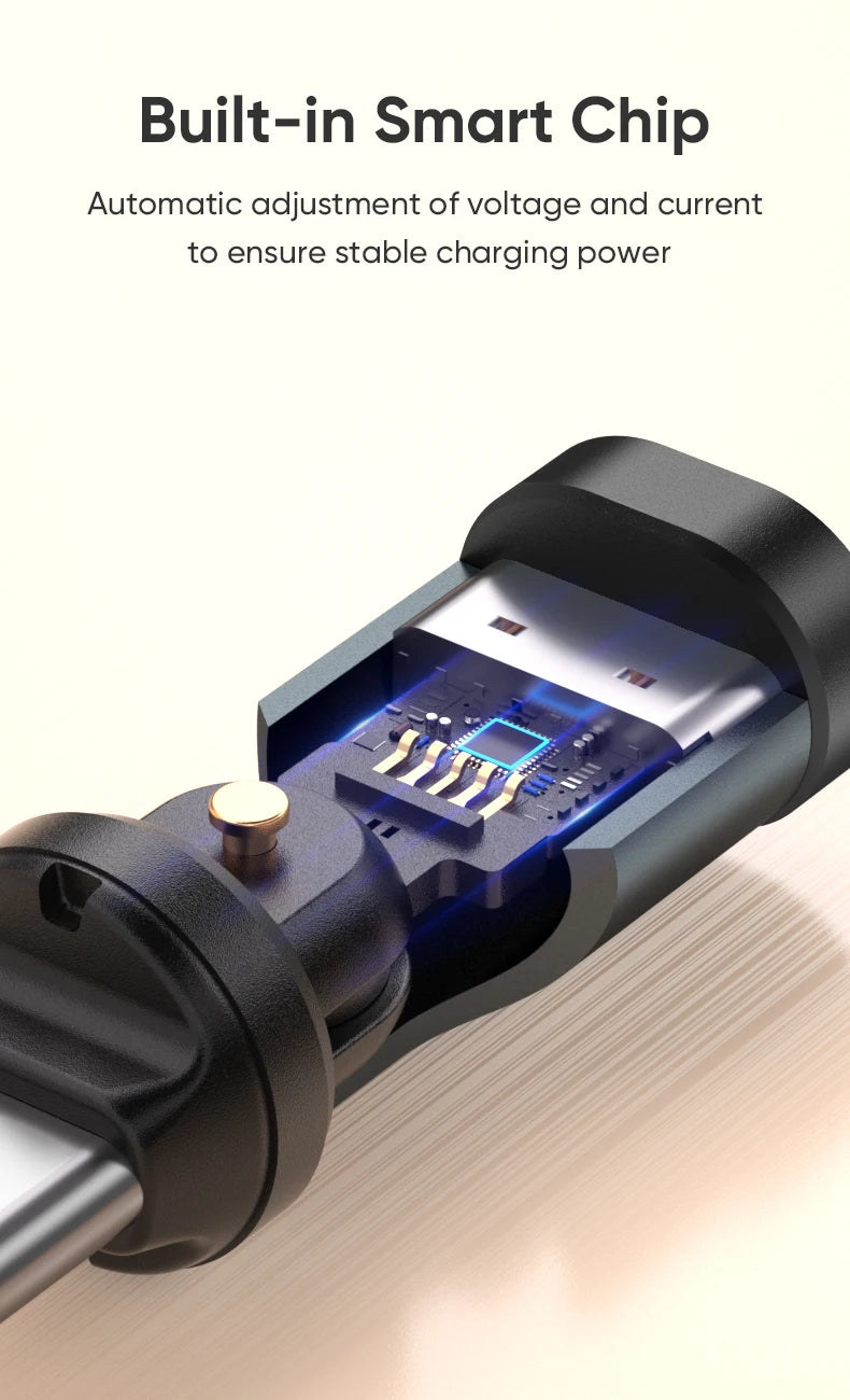 AUFU PD240W USB C to Type C OTG Adapter 540 Rotation 5A Fast Charge Cable Converter for iPhone 16 MacBook Samsung Xiaomi Laptop