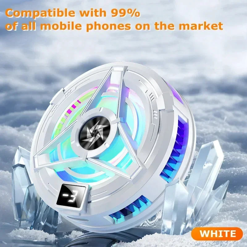 SL17 Magnetic Phones Cooler Back-Clip 2 in 1 Game Cooler Semiconductor Fast Phone Cooling Fan for IOS Android Phone