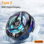 SL17 Magnetic Phones Cooler Back-Clip 2 in 1 Game Cooler Semiconductor Fast Phone Cooling Fan for IOS Android Phone