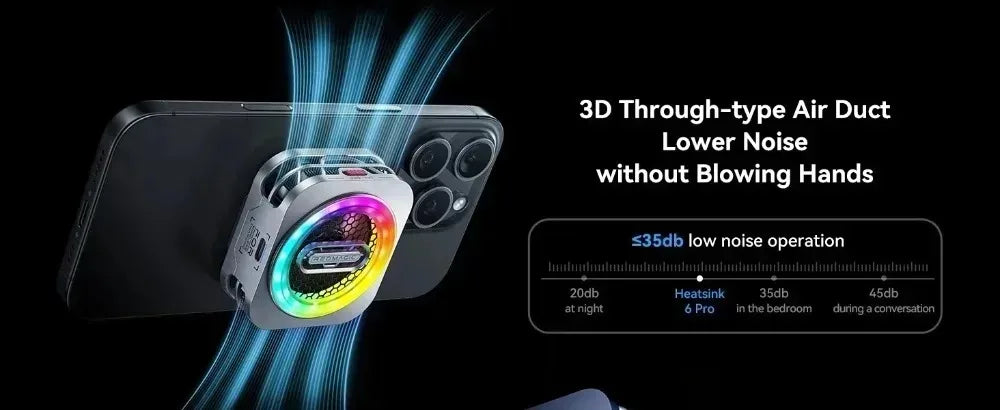 RedMagic VC Liquid Cooler 6 Pro Phone Cooler 30W power cooling Game live streaming For RedMagic 10Pro Honor Magic7 Pro iPhone 17